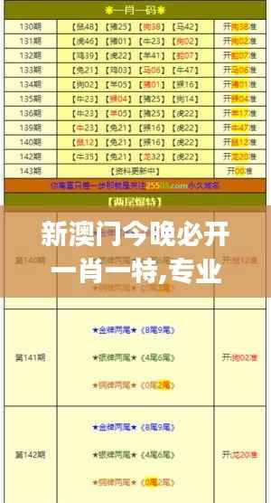 新澳门今晚必开一肖一特,专业执行问题_工具版9.287-6