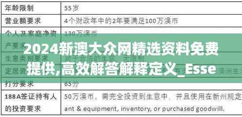 2024新澳大众网精选资料免费提供,高效解答解释定义_Essential70.728-7