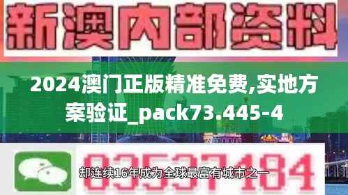 2024澳门正版精准免费,实地方案验证_pack73.445-4