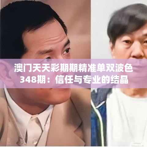 澳门天天彩期期精准单双波色348期:信任与专业的结晶