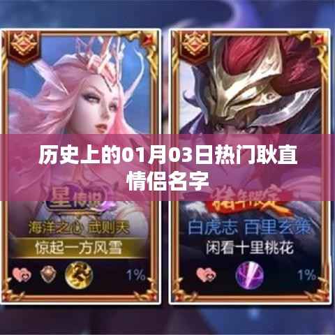热门耿直情侣名字的历史盘点,一月三日回顾
