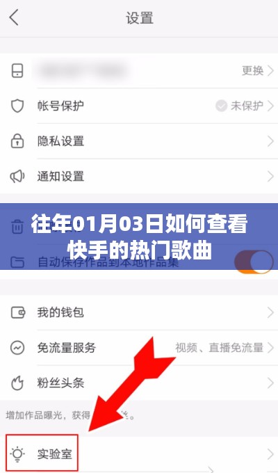 快手热门歌曲查看攻略,01月03日榜单解析