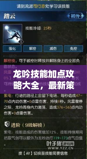 龙吟技能加点攻略大全,最新策略与技巧