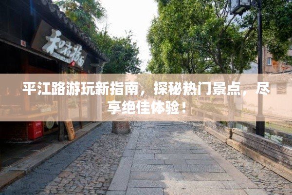 平江路游玩新指南,探秘热门景点,尽享绝佳体验!