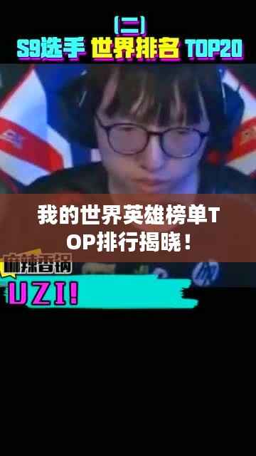 我的世界英雄榜单TOP排行揭晓!