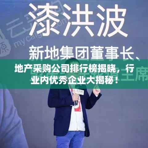地产采购公司排行榜揭晓,行业内优秀企业大揭秘!